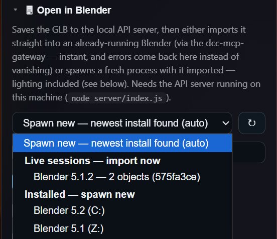 Blender MCP link
